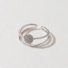 The classic copper-plated real gold bow disc opening ring of Xuhui brand is simple and elegant Specification image